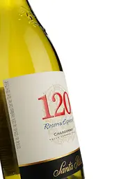 Вино Santa Rita 120 Chardonnay Reserva Especial D.O., біле, сухе, 13,5%, 0,75 л - мініатюра 3