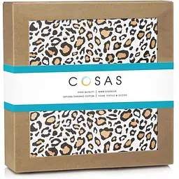 Наматрацник непромокаючий Cosas Diaper Leopard 70х120 см бежевий (WaterSheet_Leopard_120)