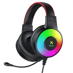 Ігрова гарнітура Vinga HSCU-100 Gaming LED Black (HSCU-100) - мініатюра 2