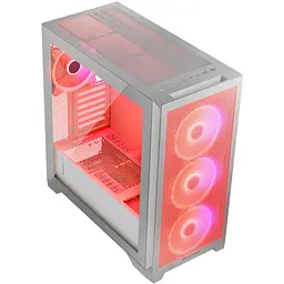 Корпус Modecom VOLCANO EXPANSE S ARGB 4x140mm fans MIDI USB 3.0x2+TYPE-C БІЛИЙ без Блок живлення ATX - мініатюра 6