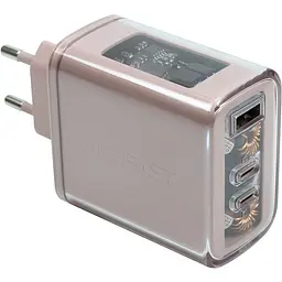 Блок живлення - Адаптер мережевий Acefast GaN A45 65 вт 2Type-C і 1USB QC 4.0