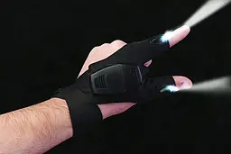 Ліхтар рукавичка вбудований ліхтарик LeD Atomic Beam - мініатюра 2