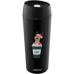 Термокухоль Ardesto Coffee Time Christmas Reindeer 450 мл (AR2645RN) - мініатюра 2