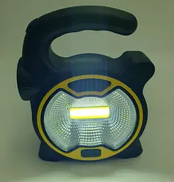 Світлодіодний ручний LED ліхтар на батарейках 3*АА з боковою лампою COB прожектор світильник 14см TY-915 - мініатюра 8