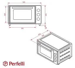 Електрична піч Perfelli Sierra 37 Ivory - мініатюра 22