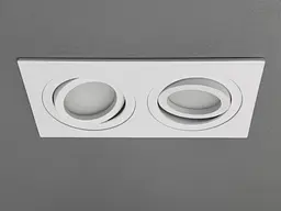 Світильник точковий подвійний Diasha PMR-201-S-2-WH Aluminium, G5.3, 40W, білий, IP20, сучасний стиль для дому