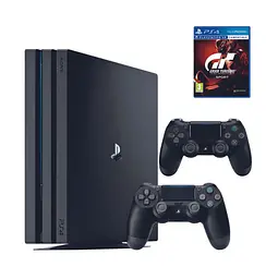 Консоль Sony PlayStation 4 PRO 1TB CUH 72 Black обслугована + 2 Геймпада бездротових DualShock 4 + Gran Turismo Sport + гарантія б/в