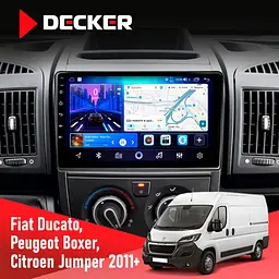 Штатна магнітола Peugeot Boxer 2011+ Decker D9-006 4x64, 4G Decker (НФ-00003785)