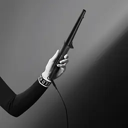 Плойка Rowenta x Karl Lagerfeld Conical Curler, чорна (CF324LF0) - мініатюра 5