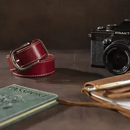 Ремінь жіночий 20124 Vintage бордовий 110 см - мініатюра 8
