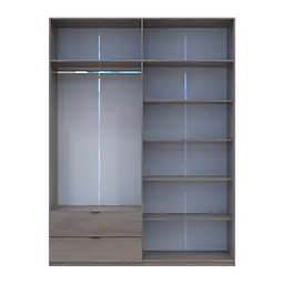 Шафа розпашна для одягу Doros Лукас Канноло/Канноло 180х50х240 (44900367) - мініатюра 6