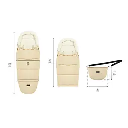 Конверт для коляски MoMi Sardi Black (AKCE00050) - мініатюра 9