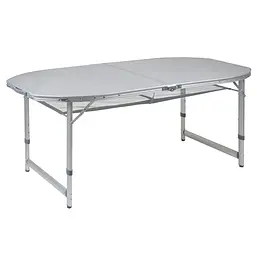 Стіл Bo-Camp Premium Oval 150x80 cm Сірий - мініатюра 2