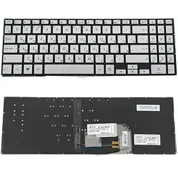 Клавіатура для ноутбука ASUS (UX561 series) rus сріблястий без кадру підсвічування клавіш