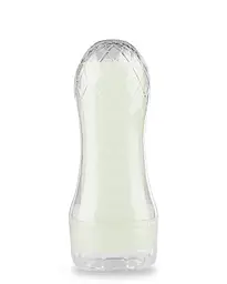 Мастурбатор Lovetoy Lumino Play Crystal Ribbed що світиться у темряві, 20.5х8 см (прозорий)