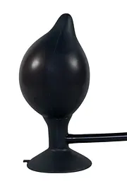 Анальна пробка True Black Inflatable Anal Plug 15 см (чорний) - мініатюра 4