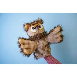 М'яка іграшка на руку Hansa Сова серія Puppet 34 см (7159) - мініатюра 2