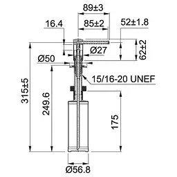 Дозатор для кухонного миття Franke Comfort 119.0578.744 - мініатюра 2