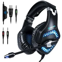 Навушники Onikuma Gaming with LED K1 Pro чорні - мініатюра 8
