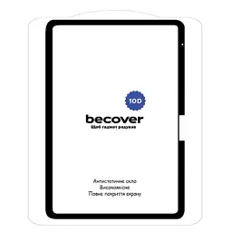 Скло захисне BeCover 10D Apple iPad Air 13" M2/M3 (2024/2025) Black (711676) - мініатюра 2