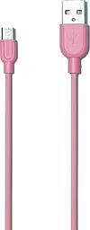Кабель Remax Souffle Micro-USB Pink