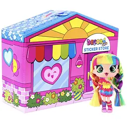 Игровой набор с куклой Decora Girlz Дизайнерский магазин наклеек (D1009)