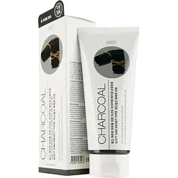 Уцінка. Пілінг-гель для обличчя Jigott Premium Facial Charcoal Peeling Gel із чорним вугіллям 180 мл