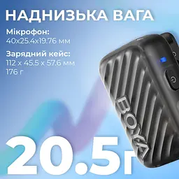 Мікрофон Boya MIC 2-02 Type-C/TRS Black (MIC 2-02) - мініатюра 6