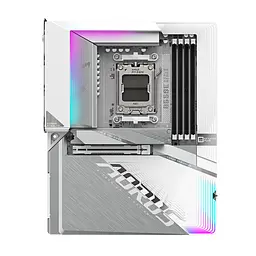 Материнська плата B650E A STEALTH ICE sAM5 B650 4xDDR5 M.2 Wi-Fi BT HDMI DP ATX білий Gigabyte teh0019112 - мініатюра 2