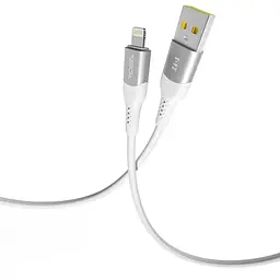 Кабель для подзарядки USB Ridea RC-US42 UltraStrong USB-Lightning 12W 5V/2.4A 1.2 м Белый - миниатюра 2