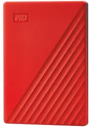 WD Портативний жорсткий диск 4TB USB 3.2 Gen 1 My Passport Червоний