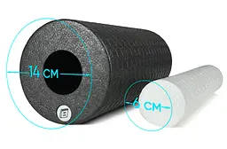 Масажний ролик LightWeight 33х14 см з масажером для стоп 33х5 см EasyFit fit0025138 - мініатюра 3