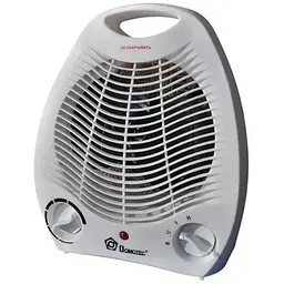Тепловентилятор (дуйка) Domotec MS-5901 електричний з регульованим термостатом, захистом від перегрівання, спіральним нагрівальним елементом 2000 Вт - мініатюра 2