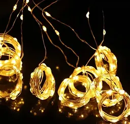Новорічна світлодіодна гірлянда-штора Роса 2x2 м з 160 Тепло білими LED-лампочками та живленням USB - мініатюра 6