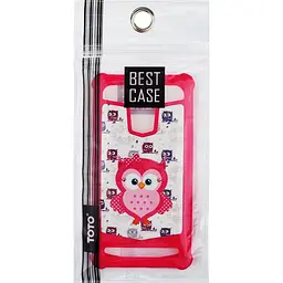 Чохол-накладка Toto Universal TPU case with image 4.5" Owl Pink - мініатюра 2