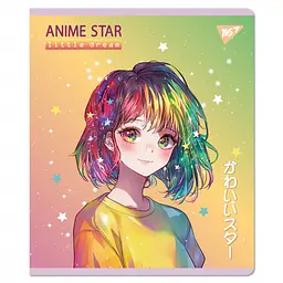 Набір зошитів для записів А5 Yes Anime star 12 аркушів в клітку 10 шт. (767489) - мініатюра 6
