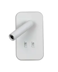 Бра, настінний світильник Italux WL-83957-1-WH Doria LED 2x8W 3000K 559Lm IP20 білий