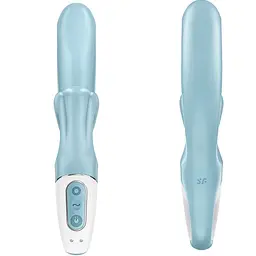 Вібратор-кролик Satisfyer Love Me 22 см блакитний - мініатюра 5