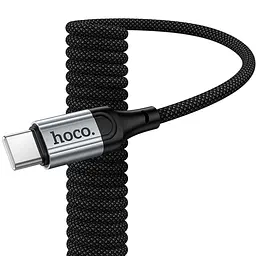Дата кабель Hoco X121 Nuevo Type-C to Type-C 60W 1.5 м Black - мініатюра 4