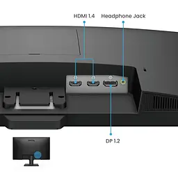 TFT 23.8" BenQ GW2490, IPS, 100Hz, 2хHDMI, DP, колонки, чорний - мініатюра 6
