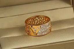 Кільце Xuping Jewelry Мапа р 17 золотисте
