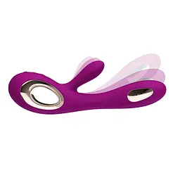 Вібратор-кролик LELO Soraya Wave Deep Rose, манливі рухи стовбура - мініатюра 6