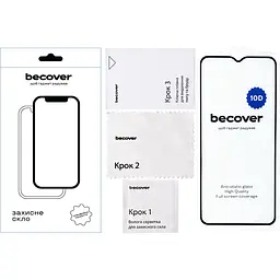 Захисне скло BeCover для ZTE Blade A54 10D Black (712337) - мініатюра 2