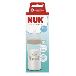 Пляшка Nuk Perfect Match М 260 мл мавпа (3954206) - мініатюра 3