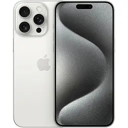 Apple iPhone 15 Pro Max eSIM 256 GB White Titanium (Grade A) Seller Refurbished
