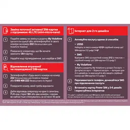 Стартовий пакет Vodafone ''Заміна Sim'' [30746] - мініатюра 2