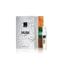 Листівка з пробним зразком Avon туалетна вода Musk Rain для Нього, 0,6 мл (494693259) - мініатюра 1