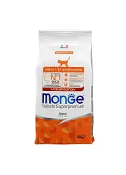 Сухий корм для котят Monge Monoprotein Kitten, качка, 400 г
