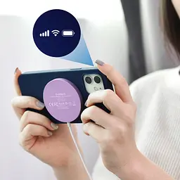Бездротовий зарядний пристрій Choetech T518-F-PK Wireless Magenetic Charger Pink [101516] - мініатюра 4