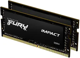 Модуль пам'ятi SO-DIMM 2x32GB/3200 DDR4 Kingston Fury Impact (KF432S20IBK2/64) - мініатюра 2
